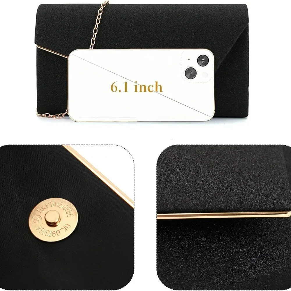 Sparkling Evening Clutch Purse Womens Formal Wedding Party Cocktail Bag